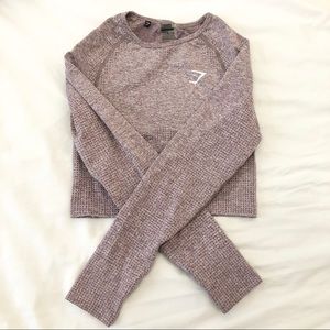 GYMSHARK • Vital Seamless Long sleeve crop top